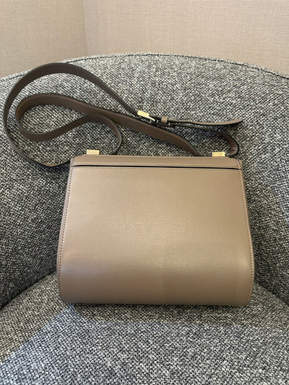 Givenchy Pandora Box In Taupe Calfskin Leather