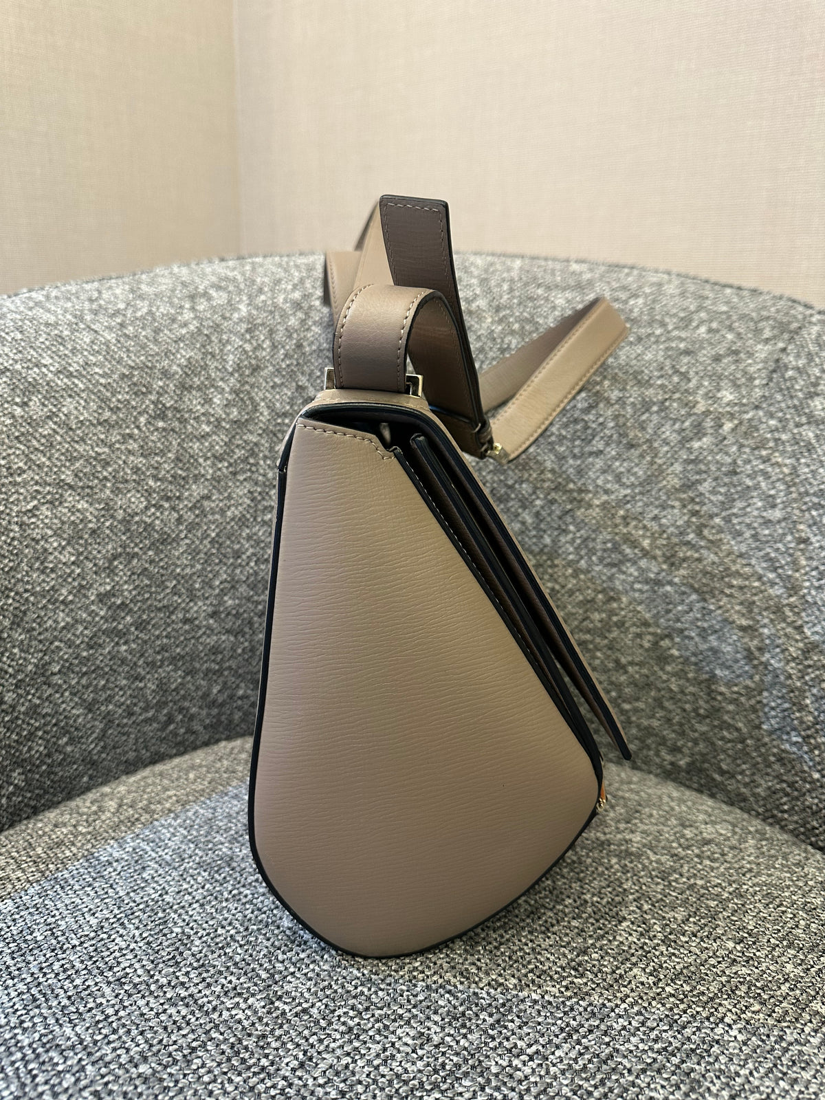 Givenchy Pandora Box In Taupe Calfskin Leather