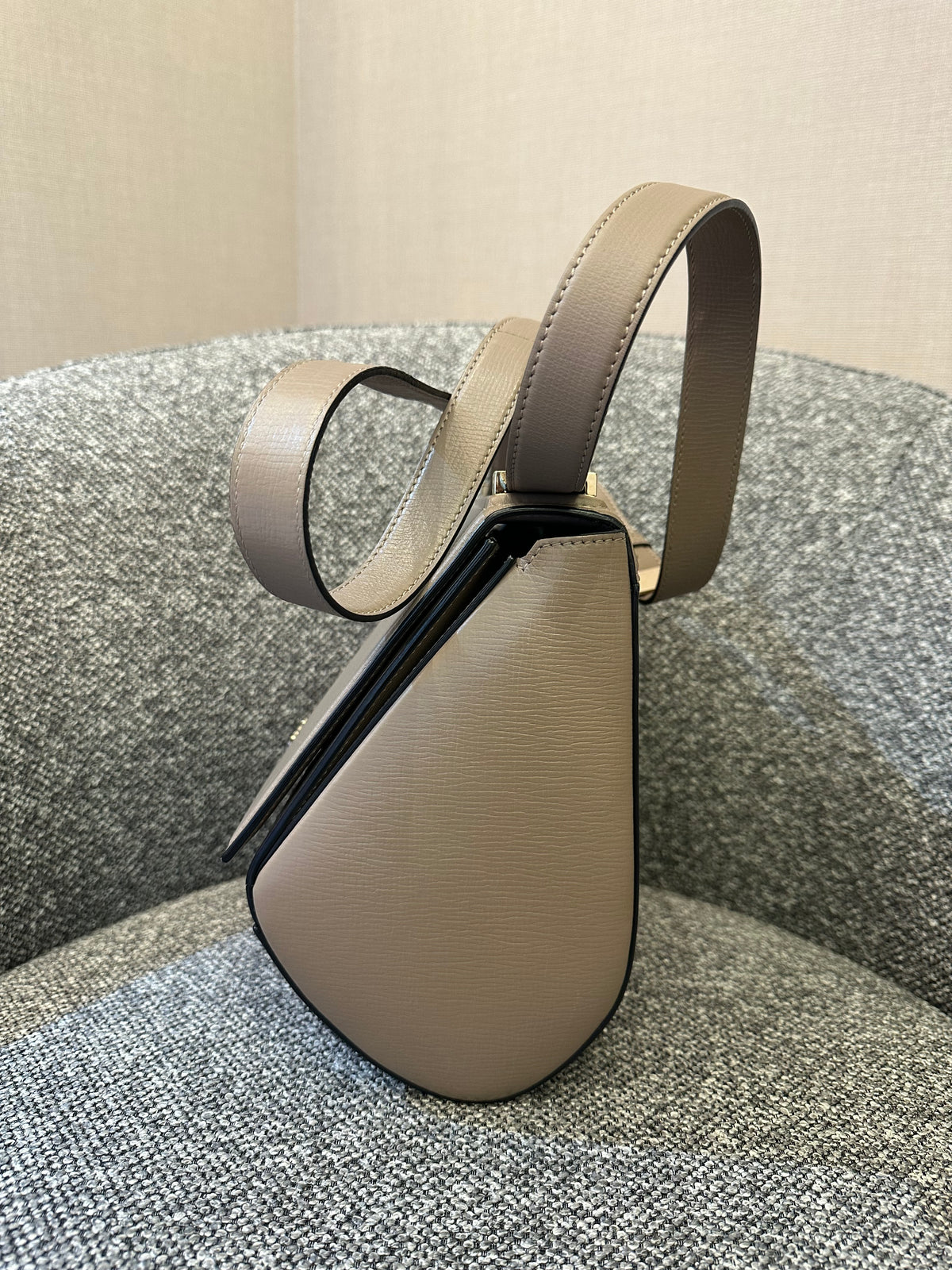 Givenchy Pandora Box In Taupe Calfskin Leather