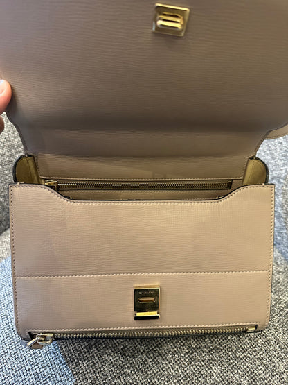 Givenchy Pandora Box In Taupe Calfskin Leather
