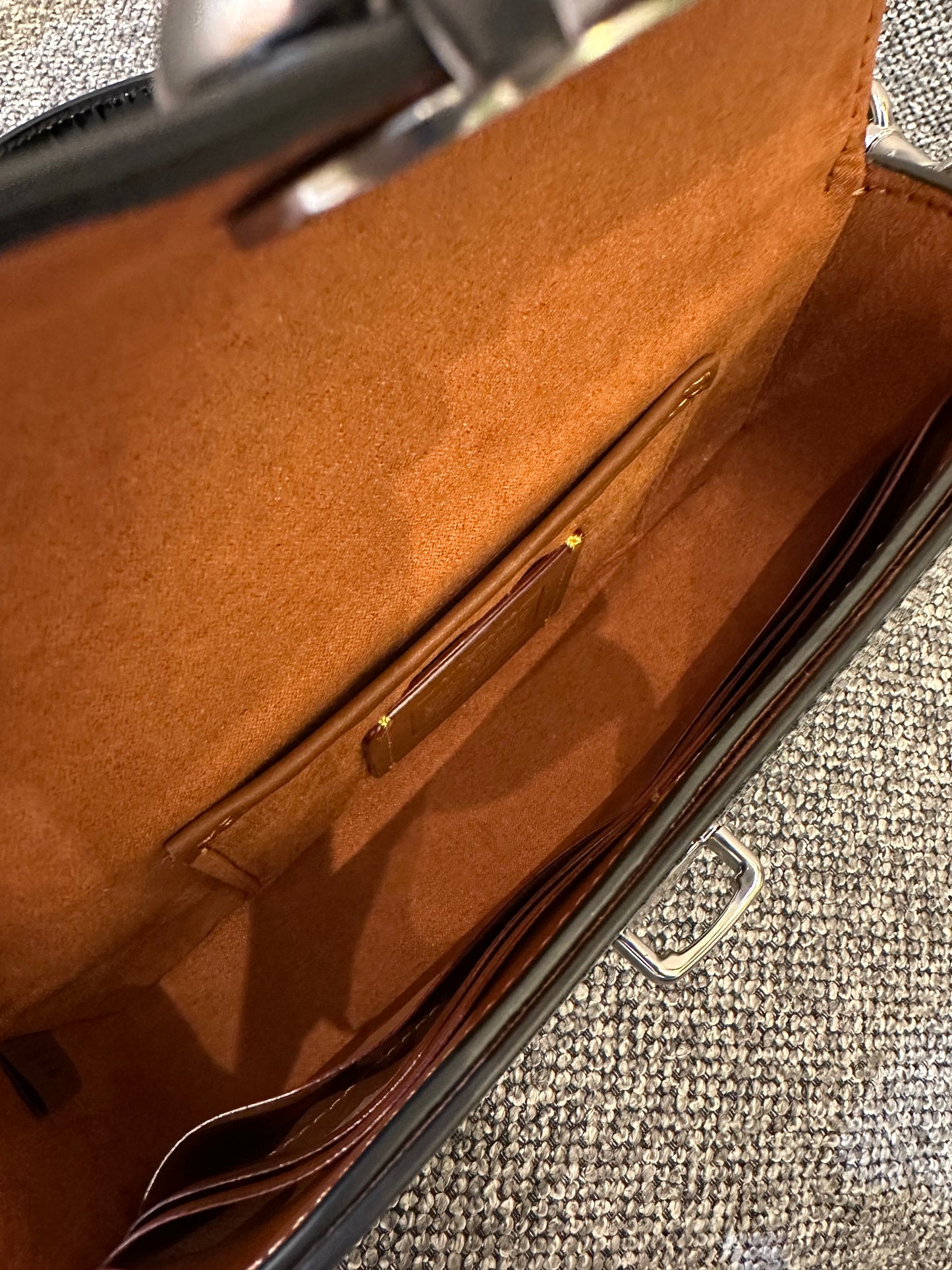 Coach Studio Baguette Shoulder Bag in Black Patent Leather