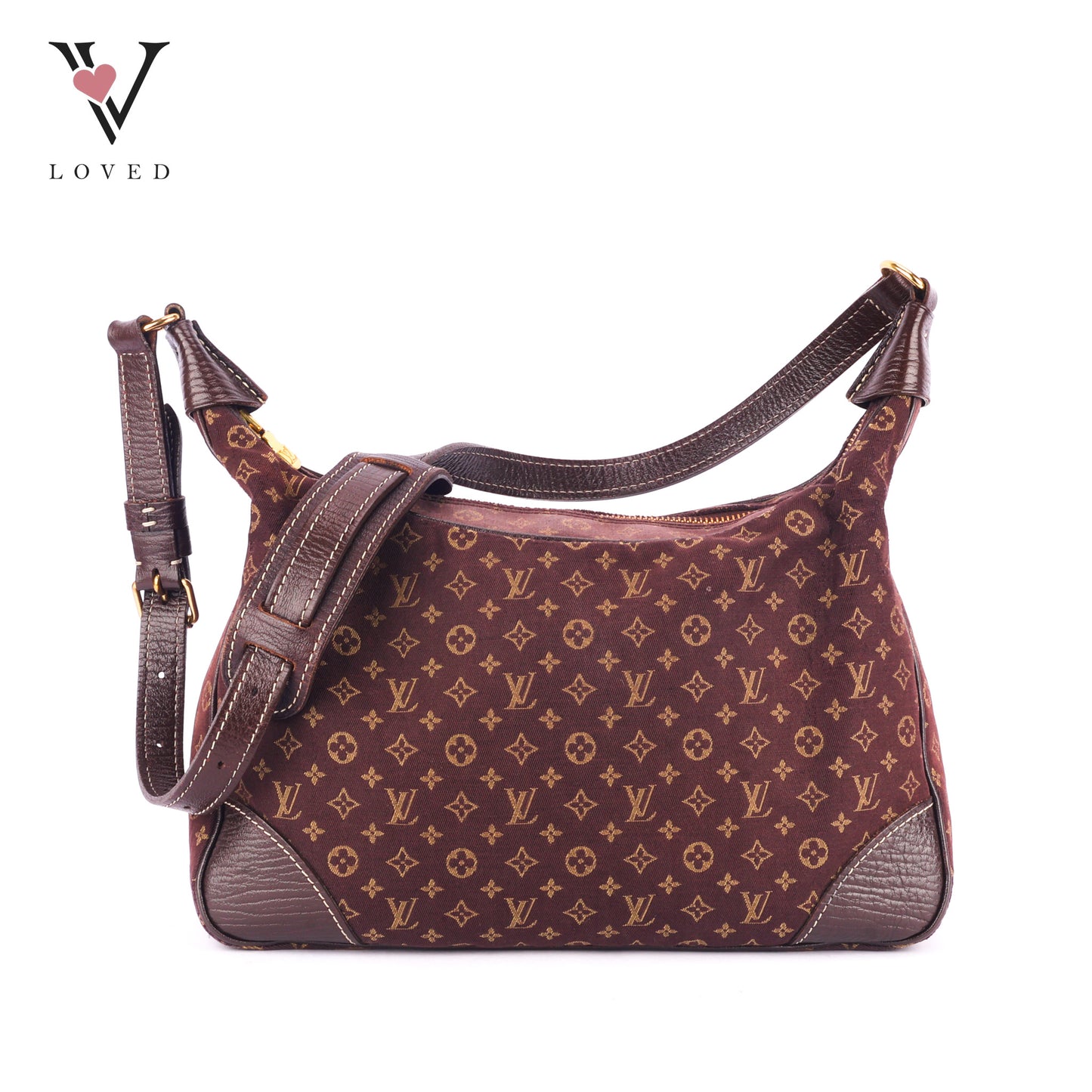 Louis Vuitton Mini Lin Boulogne 30 Shoulder Bag in Monogram Brown Canvas