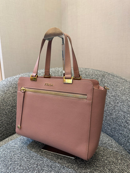 Furla Satchel in Sakura Pink