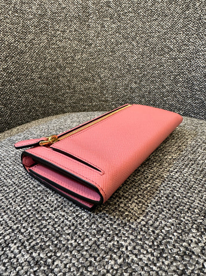 Prada Saffiano Greca Zigzag Wallet