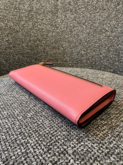Prada Saffiano Greca Zigzag Wallet