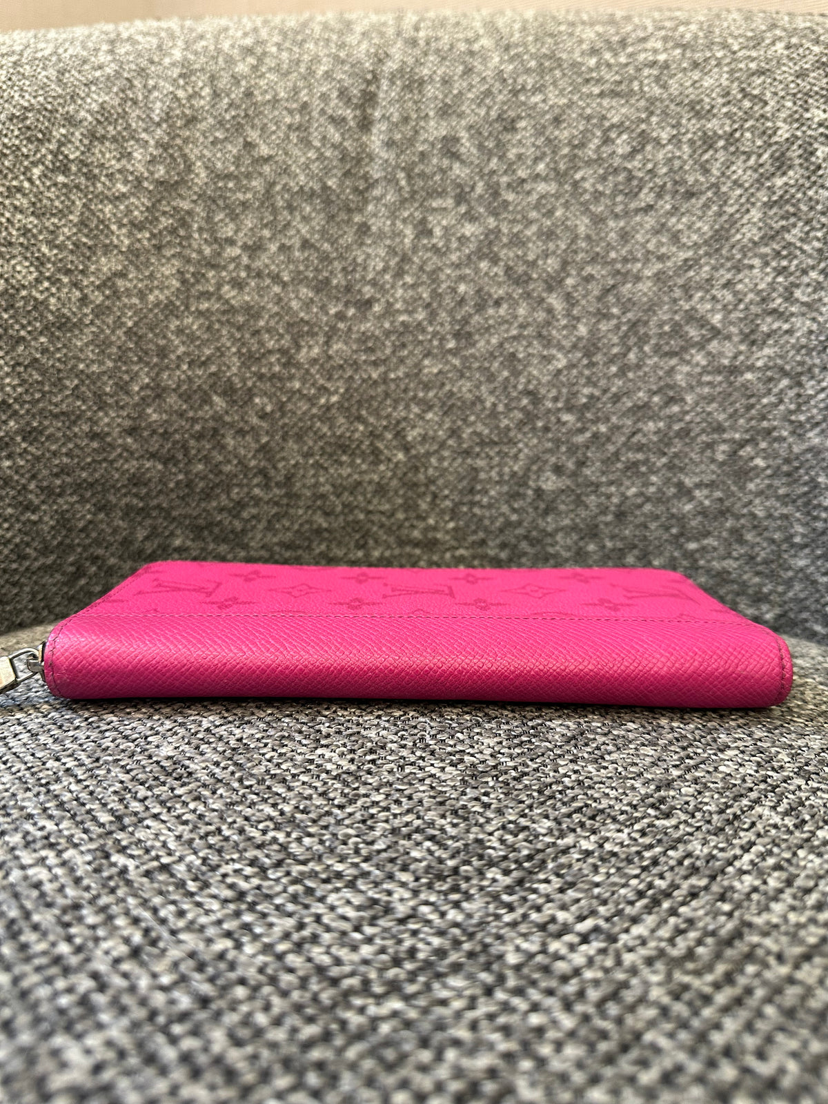 Louis Vuitton Taigarama Zippy Wallet Vertical In Bright Fucshia