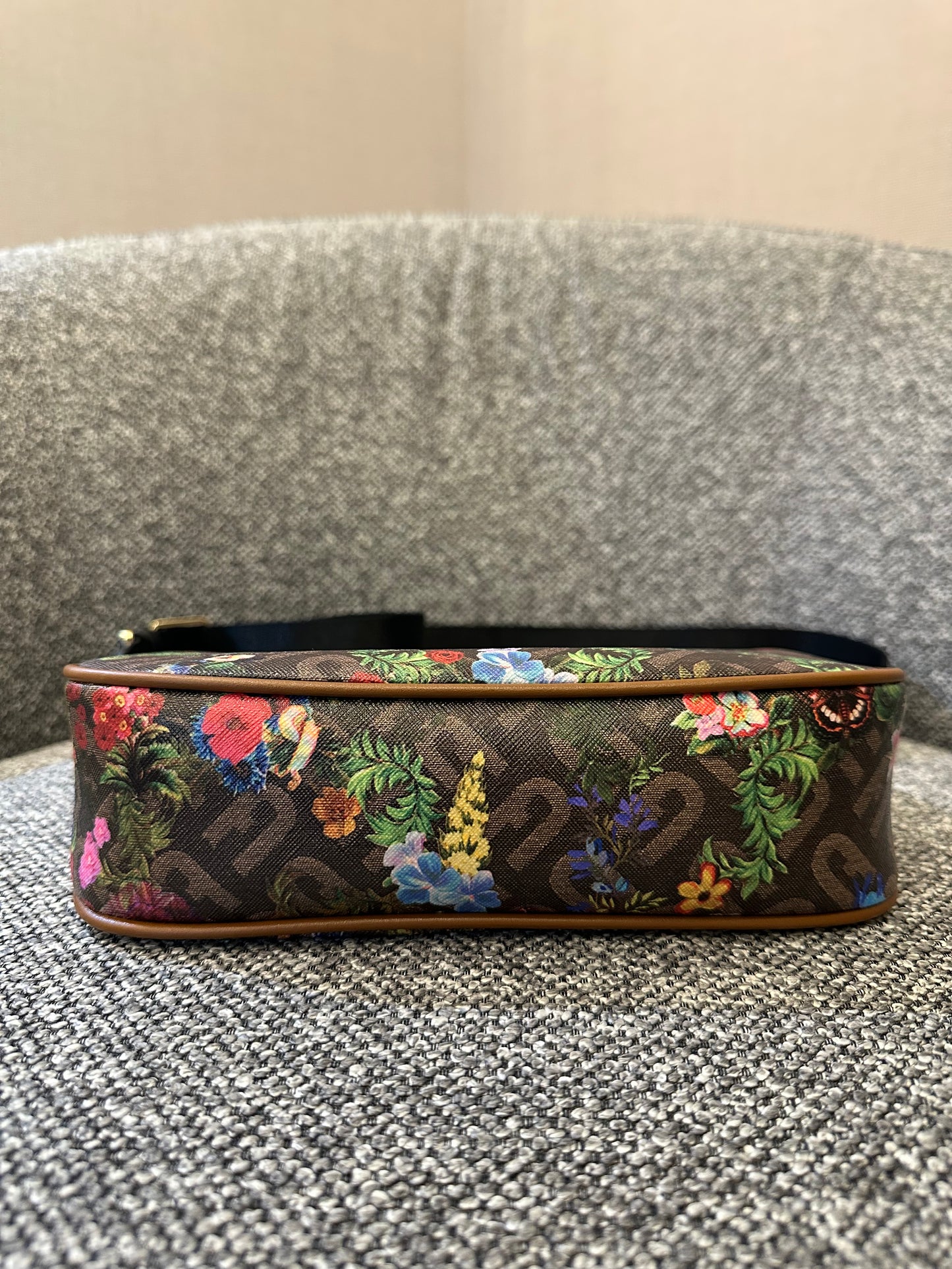 Furla Moon Shoulder Bag and Compact Wallet in Floral Print