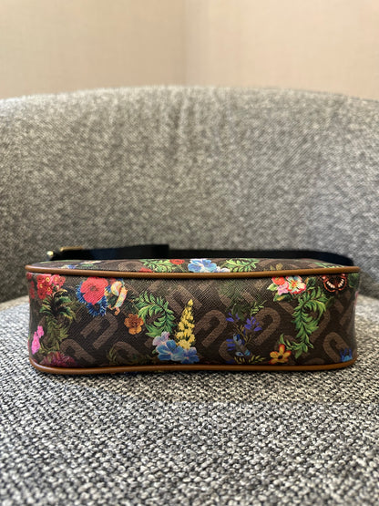 Furla Moon Shoulder Bag and Compact Wallet in Floral Print