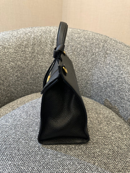 Gucci GG Marmont Small Top Handle Bag In Black Leather