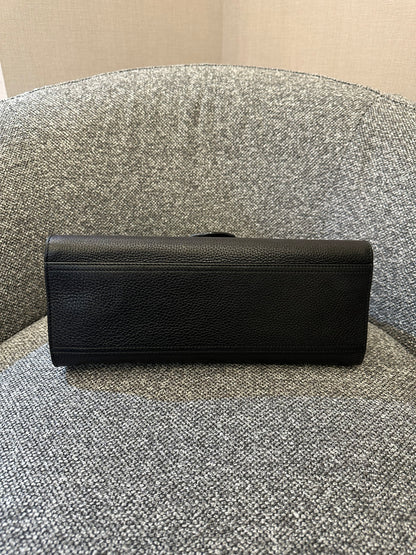 Gucci GG Marmont Small Top Handle Bag In Black Leather