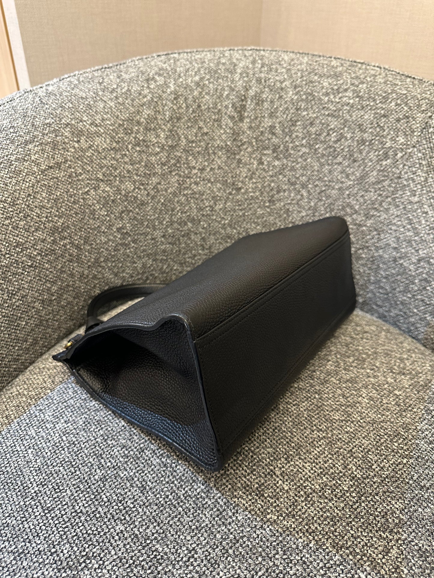 Gucci GG Marmont Small Top Handle Bag In Black Leather