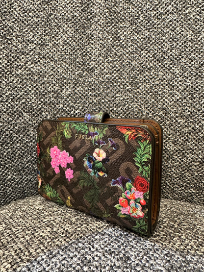 Furla Moon Shoulder Bag and Compact Wallet in Floral Print