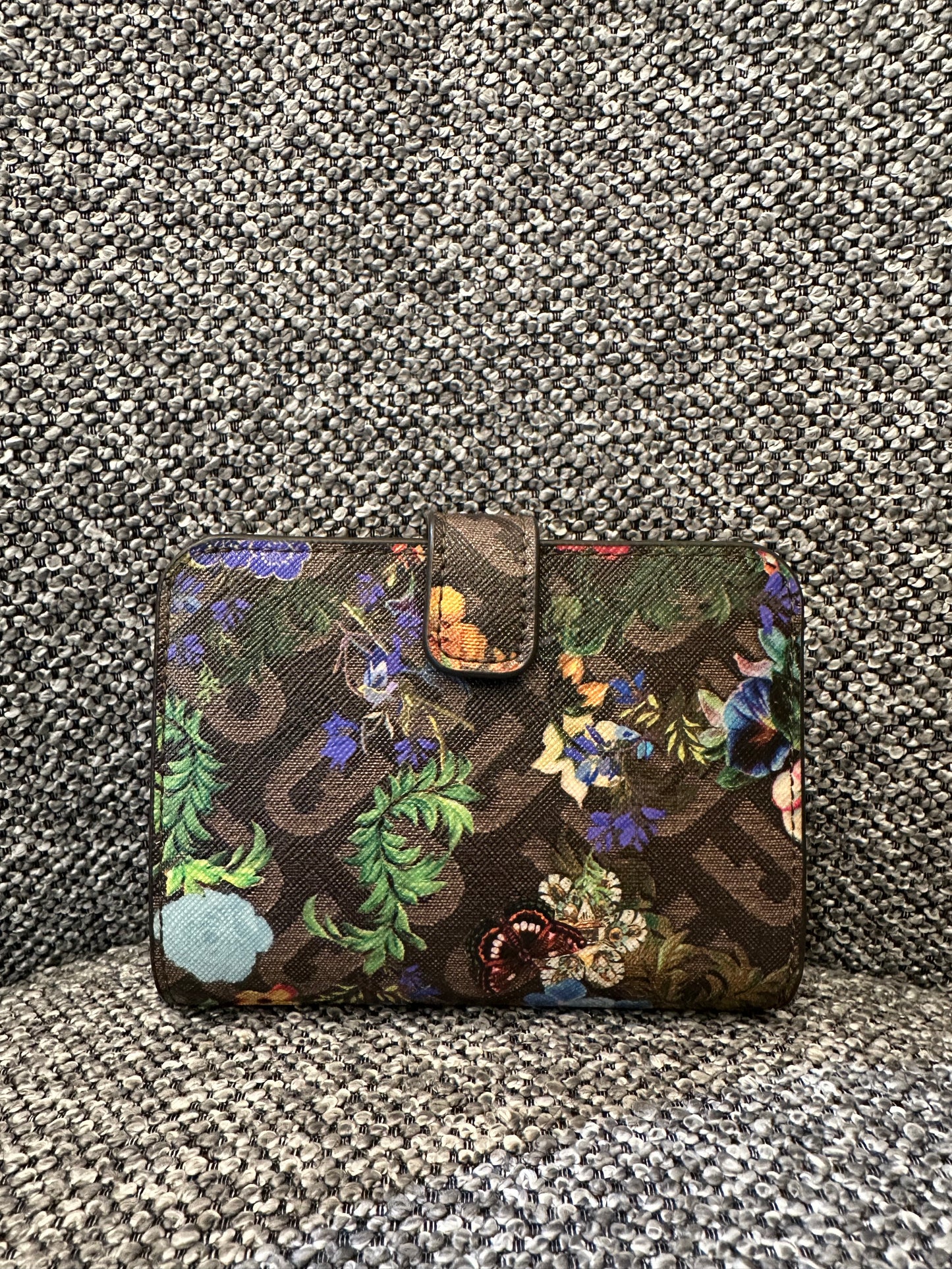 Furla Moon Shoulder Bag and Compact Wallet in Floral Print