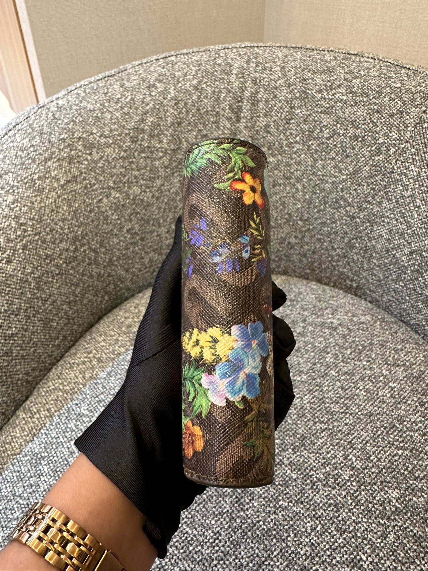 Furla Moon Shoulder Bag and Compact Wallet in Floral Print