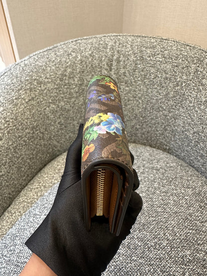 Furla Moon Shoulder Bag and Compact Wallet in Floral Print