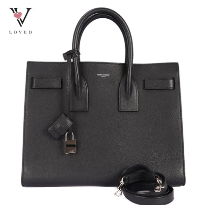 Baby Sac De Jour Small In Black Grained Leather