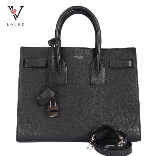 Baby Sac De Jour Small In Black Grained Leather