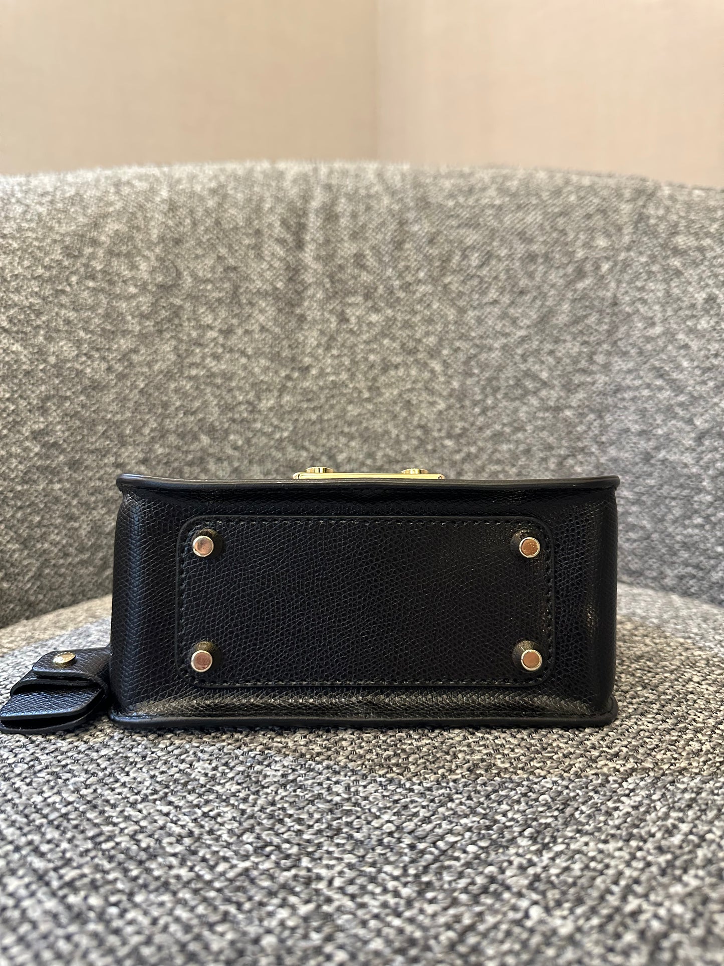 Furla Metropolis Mini Crossbody Bag In Black Leather