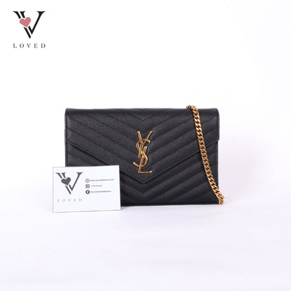 Cassandre Matelasse Leather Wallet On Chain