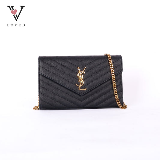 Cassandre Matelasse Leather Wallet On Chain