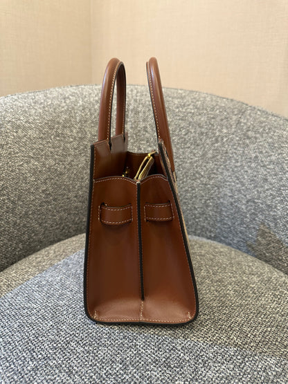 Burberry Mini Vintage Check Two Handle Title Bag