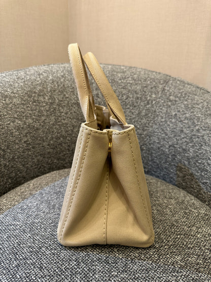 Prada Canapa Canvas Logo Tote Bag