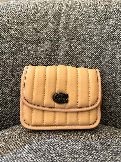 Coach Madison Crossbody Bag in Faded Blush Quilted Nappa Leather