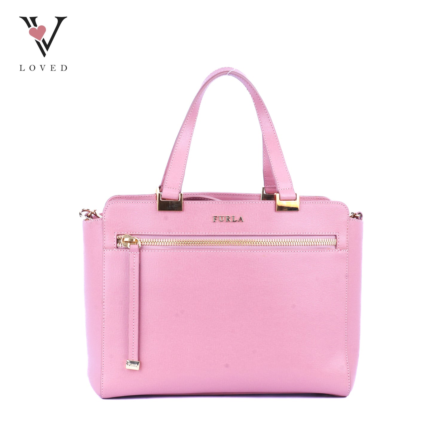 Furla Satchel in Sakura Pink