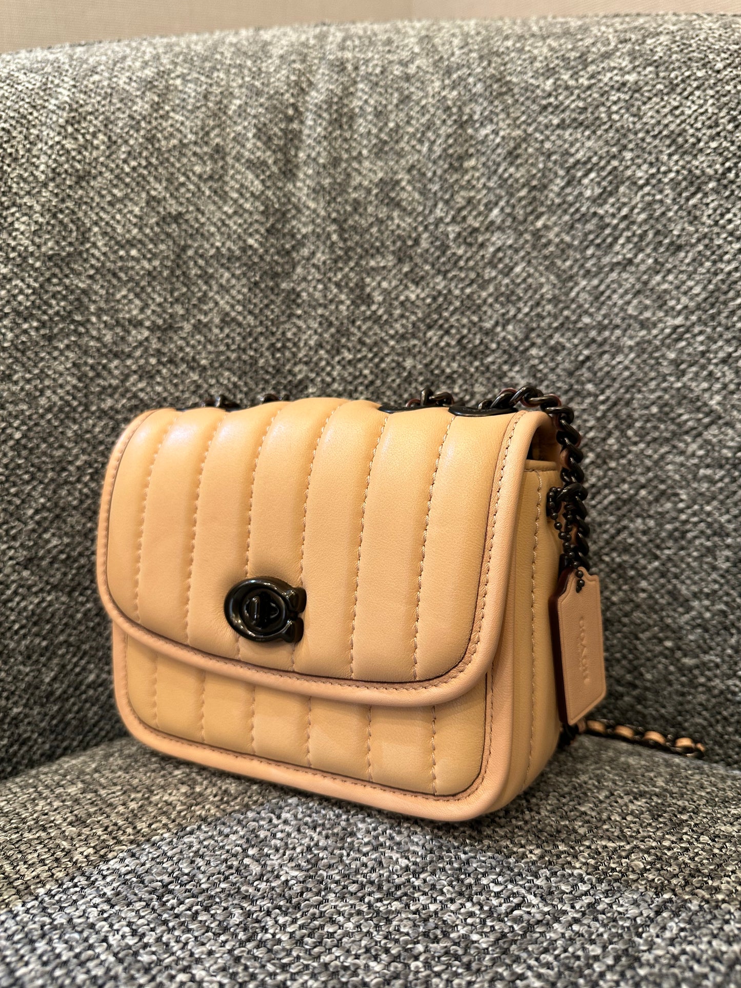 Coach Madison Crossbody Bag in Faded Blush Quilted Nappa Leather