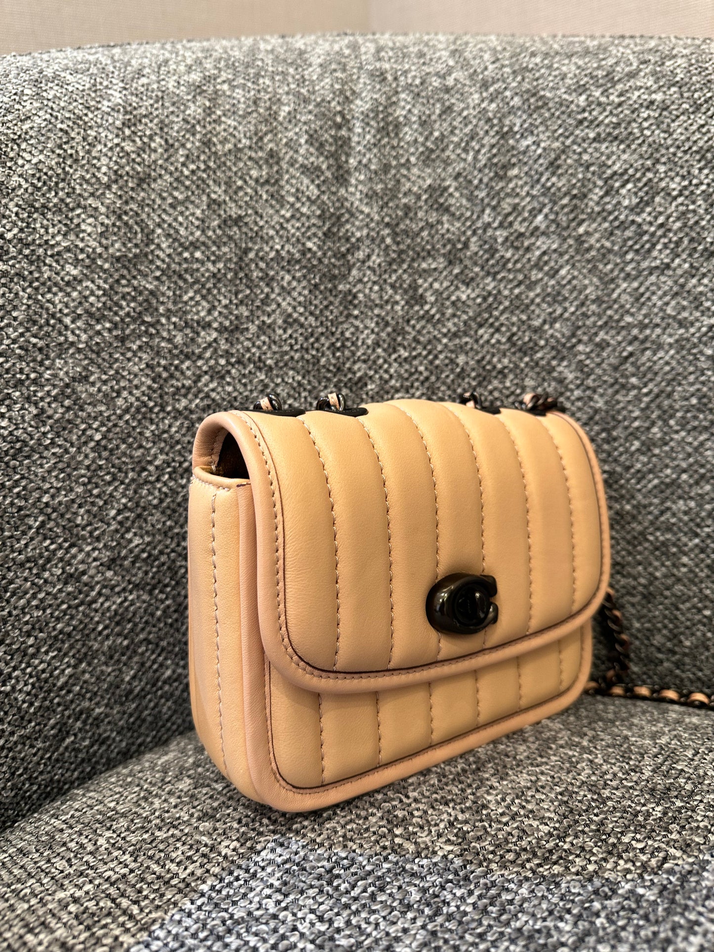 Coach Madison Crossbody Bag in Faded Blush Quilted Nappa Leather