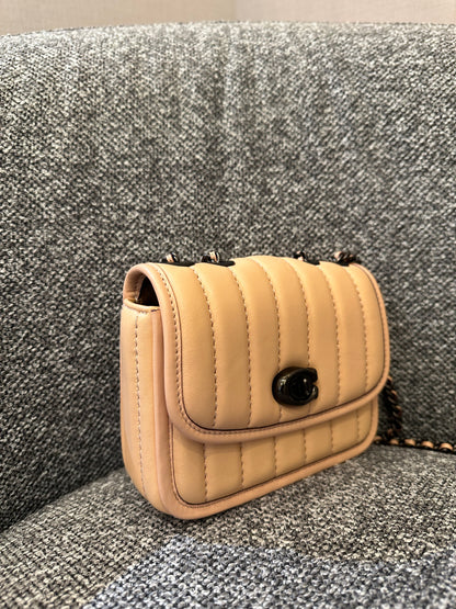 Coach Madison Crossbody Bag in Faded Blush Quilted Nappa Leather