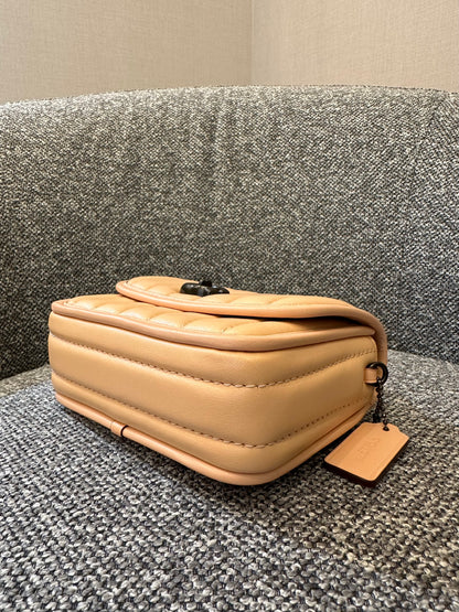 Coach Madison Crossbody Bag in Faded Blush Quilted Nappa Leather