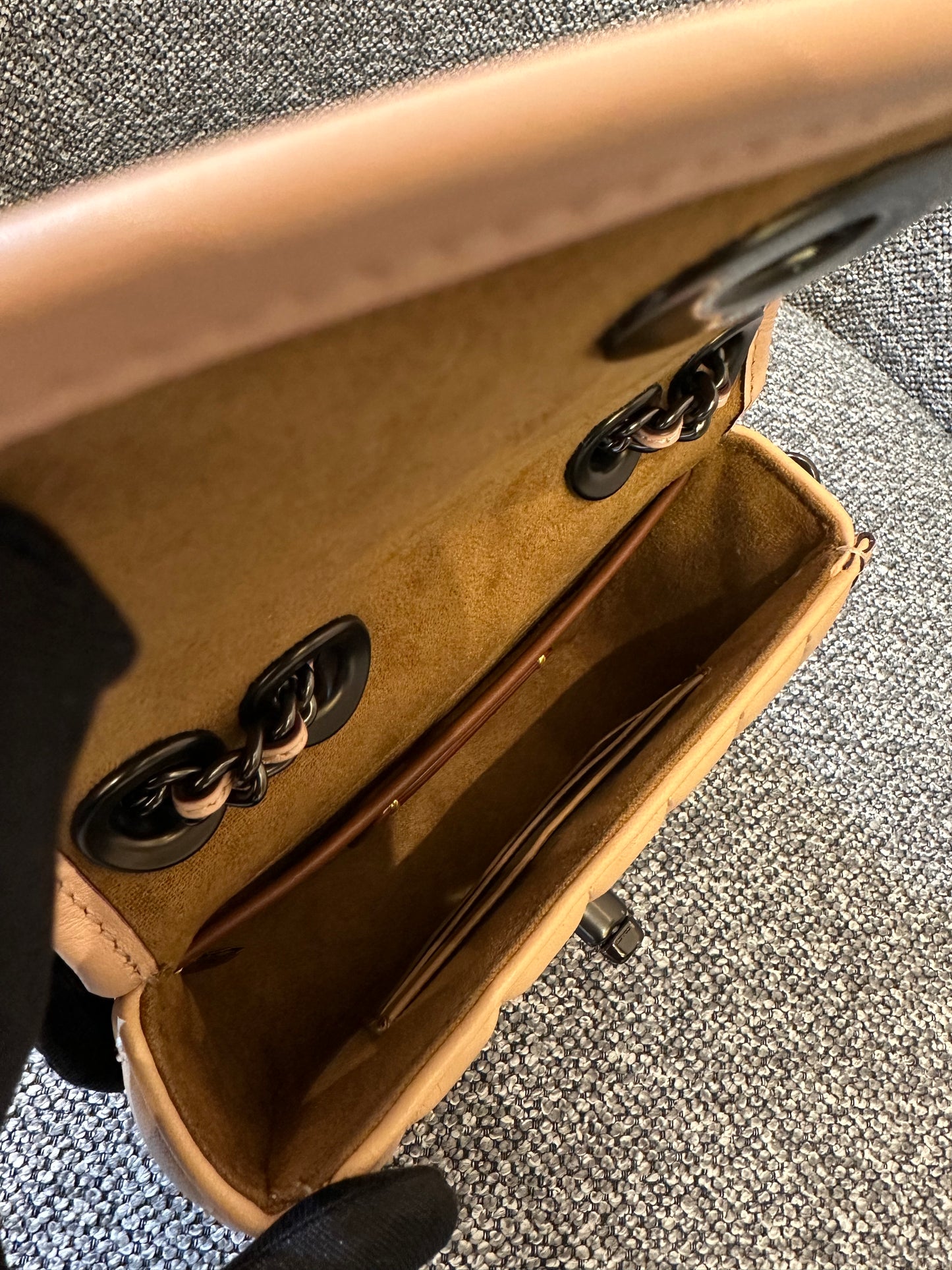 Coach Madison Crossbody Bag in Faded Blush Quilted Nappa Leather