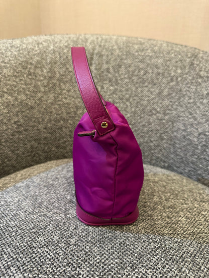 Salvatore Ferragamo Purple Nylon Hand Pouch