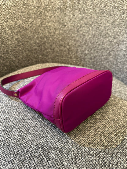 Salvatore Ferragamo Purple Nylon Hand Pouch
