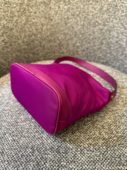 Salvatore Ferragamo Purple Nylon Hand Pouch