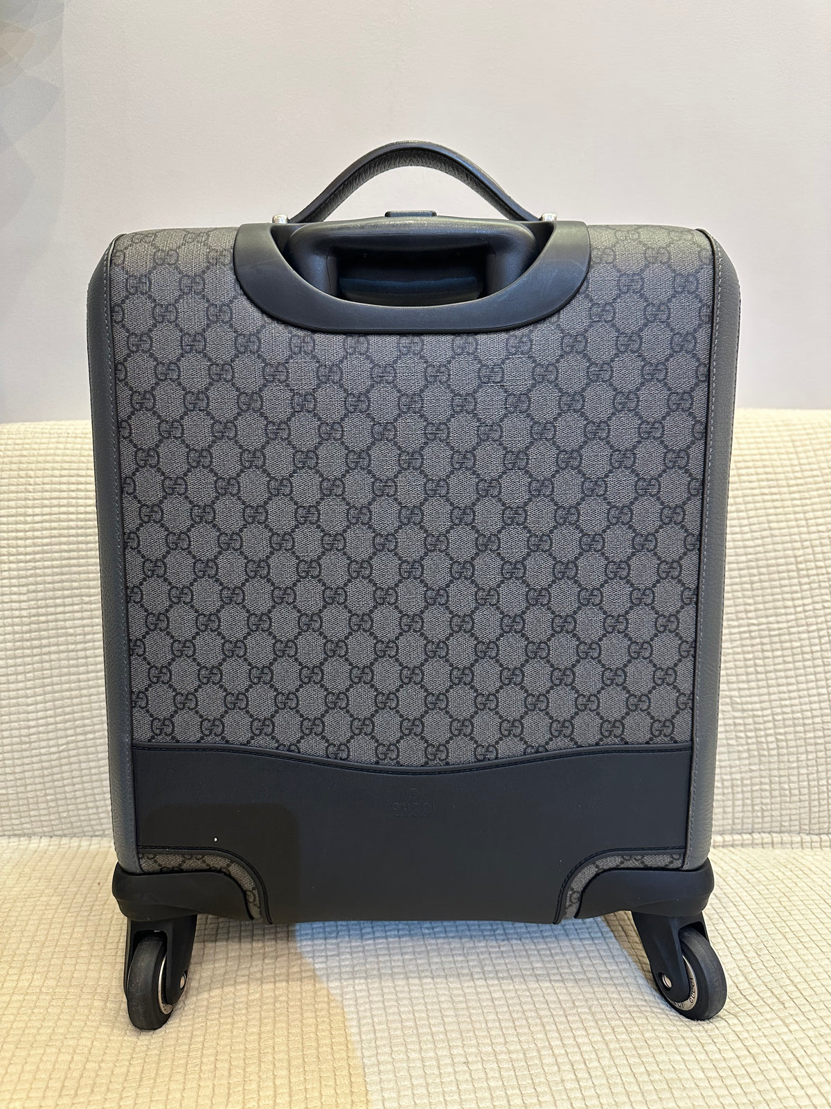Gucci Ophidia GG Small Cabin Trolley Bag In Gray