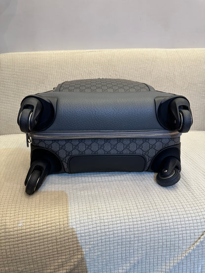 Gucci Ophidia GG Small Cabin Trolley Bag In Gray