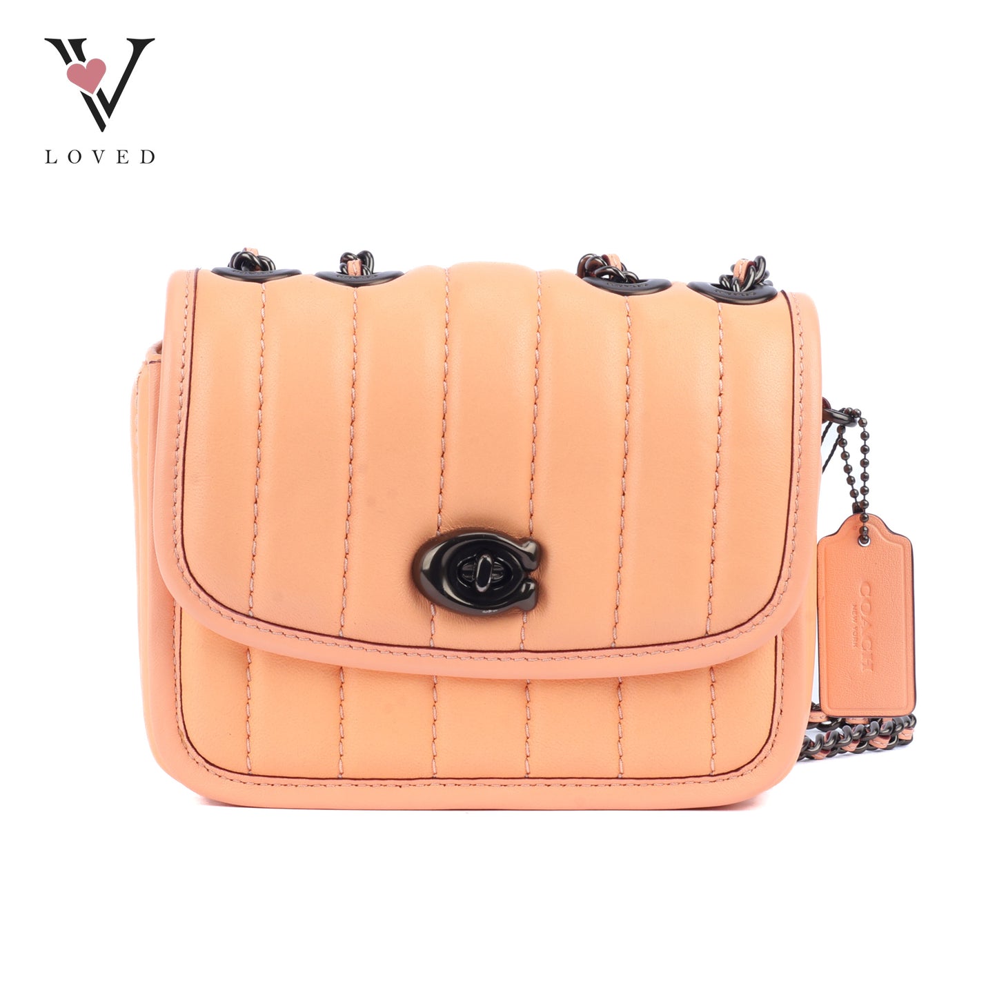 Coach Madison Crossbody Bag in Faded Blush Quilted Nappa Leather