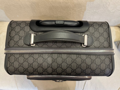 Gucci Ophidia GG Small Cabin Trolley Bag In Gray