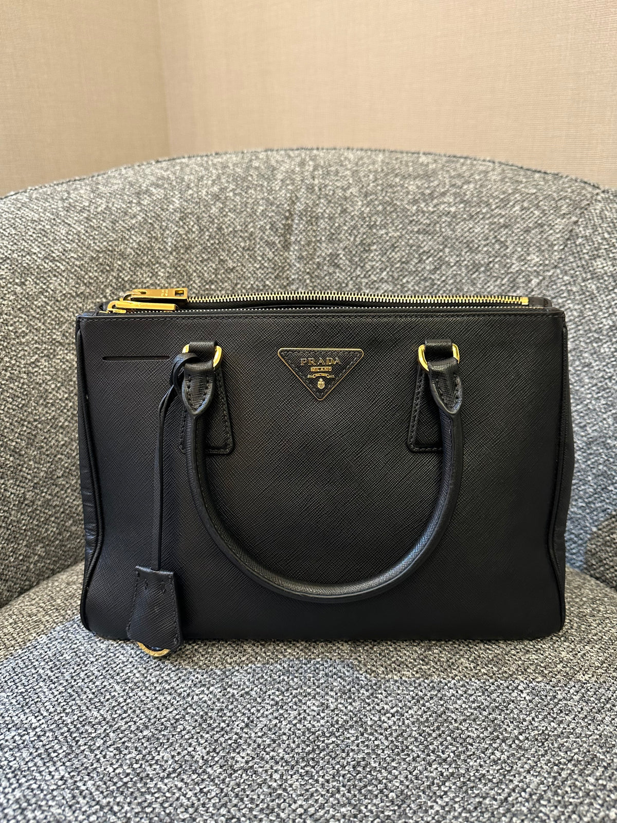 Prada Small Galleria Saffiano Leather Handbag