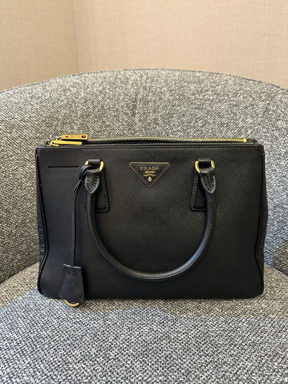 Prada Small Galleria Saffiano Leather Handbag