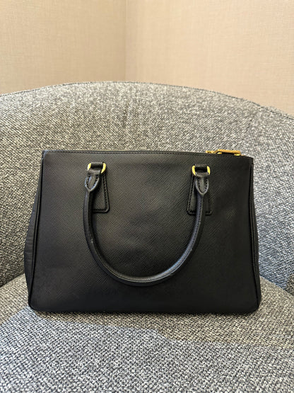 Prada Small Galleria Saffiano Leather Handbag