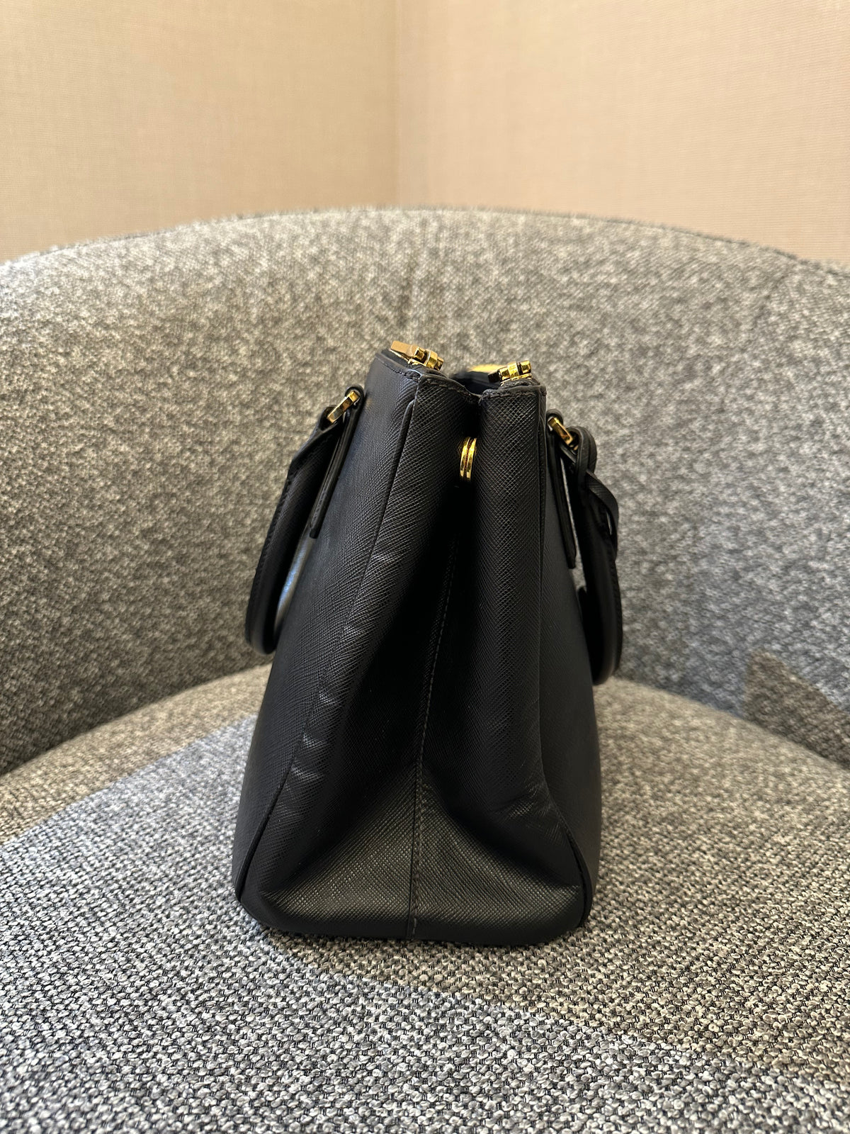 Prada Small Galleria Saffiano Leather Handbag