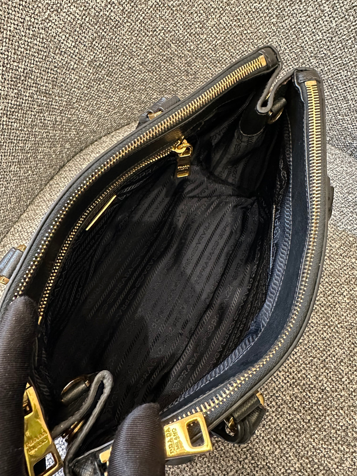 Prada Small Galleria Saffiano Leather Handbag