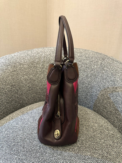 Coach Edie 31 Canyon Shoulder Bag Quilt Exotic Leather