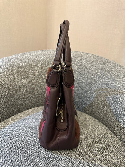 Coach Edie 31 Canyon Shoulder Bag Quilt Exotic Leather