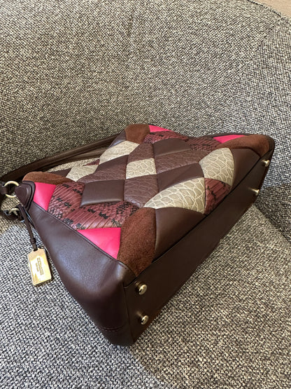Coach Edie 31 Canyon Shoulder Bag Quilt Exotic Leather