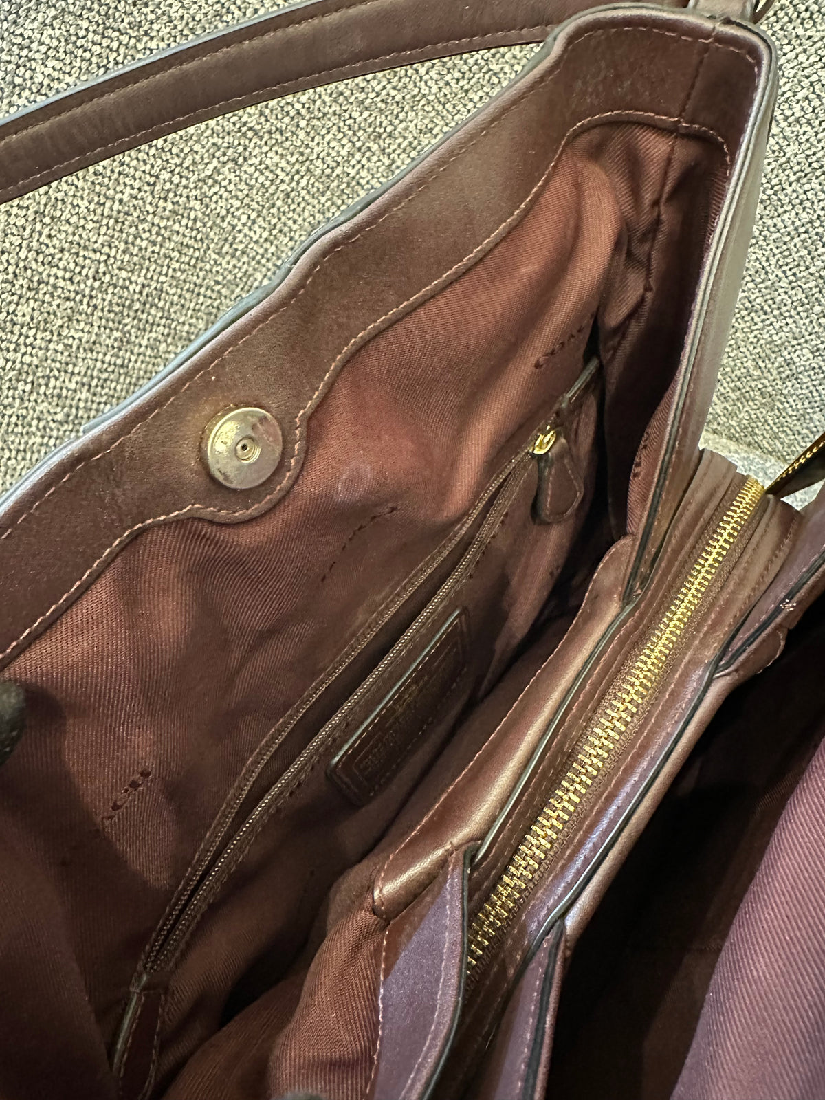 Coach Edie 31 Canyon Shoulder Bag Quilt Exotic Leather