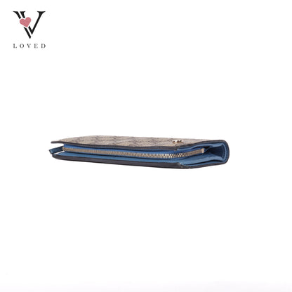 GG Marmont Bi-Color Zip Around Long Wallet
